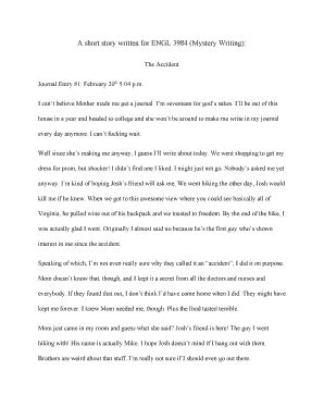 200 word story examples.